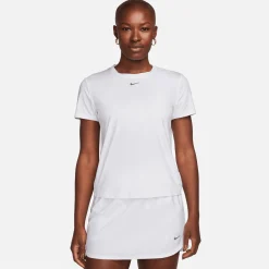 Nike Pikétröjor Dam-One Classic W Dri-Fit Short Vit White-Black
