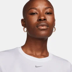Nike Pikétröjor Dam-One Classic W Dri-Fit Short Vit White-Black