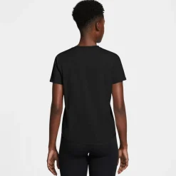 Nike Pikétröjor Dam-One Classic W Dri-Fit Short Svart Black-Black