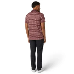 Original Penguin Pikétröjor Herr-OP All Over Jacquard Colour Block Polo Mauve-Wine
