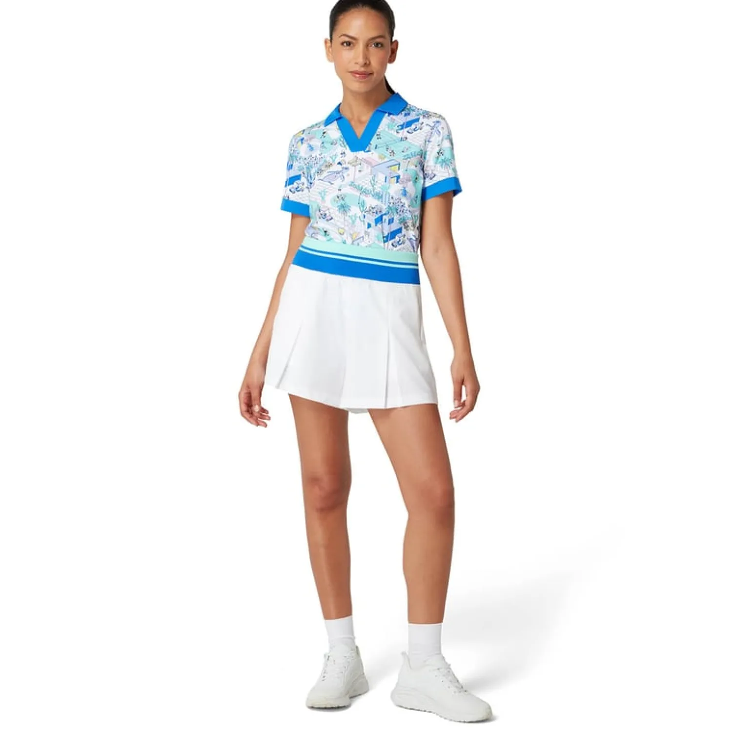 Original Penguin Skorts & Kjolar-OP High Waist Colorblock Bright-White