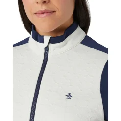 Original Penguin Jackor Dam-OP Knit Jacquard Floral Silver-Birch