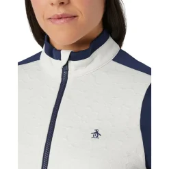 Original Penguin Jackor Dam-OP Knit Jacquard Floral Silver-Birch