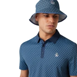 Original Penguin Pikétröjor Herr-OP Ss Petes Tee Time Po Black-Iris