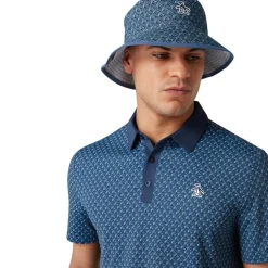 Original Penguin Pikétröjor Herr-OP Ss Petes Tee Time Po Black-Iris