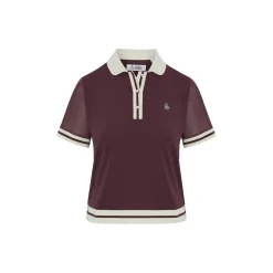 Original Penguin Pikétröjor Dam-OP Ss Waist Length Colo Mauve-Wine