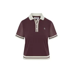 Original Penguin Pikétröjor Dam-OP Ss Waist Length Colo Mauve-Wine