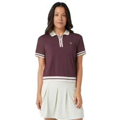 Original Penguin Pikétröjor Dam-OP Ss Waist Length Colo Mauve-Wine