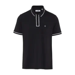 Original Penguin Pikétröjor Herr-OPG The Technical Earl Polo Svart Caviar