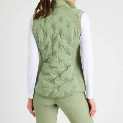 Röhnisch Västar Dam-Padded Windbreaker Sage-Green