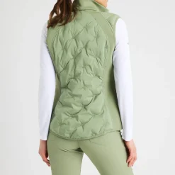 Röhnisch Västar Dam-Padded Windbreaker Sage-Green