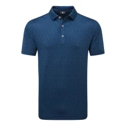 FootJoy Pikétröjor Herr-Painted Floral Lisle Blå Navy