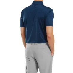 FootJoy Pikétröjor Herr-Painted Floral Lisle Blå Navy