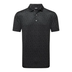 FootJoy Pikétröjor Herr-Painted Floral Lisle Svart Black