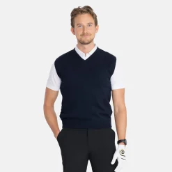 Ivanhoe Tröjor Herr-PD Slipover Blå Navy (022)