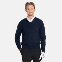 Ivanhoe Tröjor Herr-PD V-Neck Blå Navy (022)