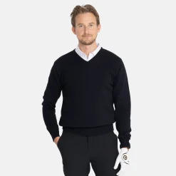 Ivanhoe Tröjor Herr-PD V-Neck Svart Svart (015)