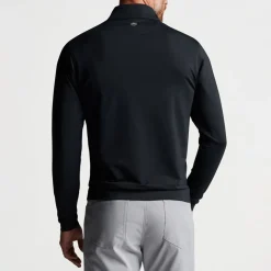 Peter Millar Tröjor Herr-Perth Performance Quarter-Zip Svart Black