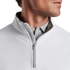 Peter Millar Tröjor Herr-Perth Performance Quarter-Zip Vit White