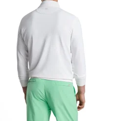 Peter Millar Tröjor Herr-Perth Performance Quarter-Zip Vit White