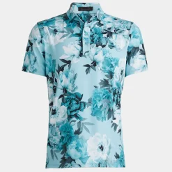 G/Fore Pikétröjor Herr-Photo Floral Tech Jersey Grön Grön (Petrol)