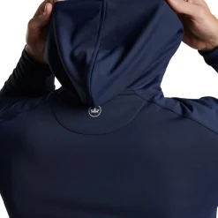 Peter Millar Tröjor Herr-Pine Performance Hood Blå Navy