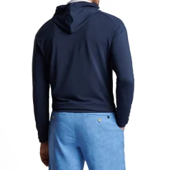 Peter Millar Tröjor Herr-Pine Performance Hood Blå Navy