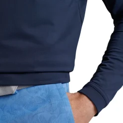 Peter Millar Tröjor Herr-Pine Performance Hood Blå Navy