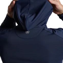Peter Millar Tröjor Herr-Pine Performance Hood Blå Navy