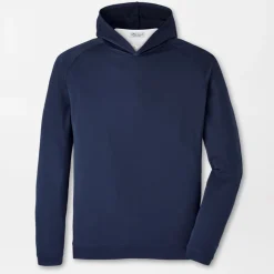 Peter Millar Tröjor Herr-Pine Performance Hood Blå Navy