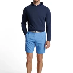 Peter Millar Tröjor Herr-Pine Performance Hood Blå Navy