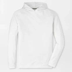 Peter Millar Tröjor Herr-Pine Performance Hood Vit White