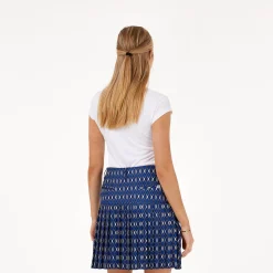 Func Factory Skorts & Kjolar-Pleat Blue Print (845)