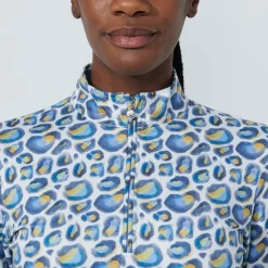 Daily Sports Tröjor Dam-Print Peached Half Neck Water-Leo