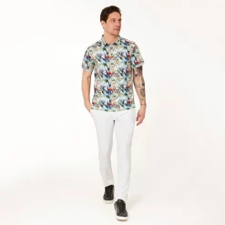 Func Factory Pikétröjor Herr-Printed Light Tropic (862)