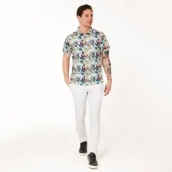 Func Factory Pikétröjor Herr-Printed Light Tropic (862)