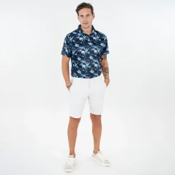 Func Factory Pikétröjor Herr-Printed Navy Print (840)