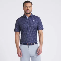 Puma Pikétröjor Herr-Pure 2.0 Circle Cat Deep-Navy-White-Glow