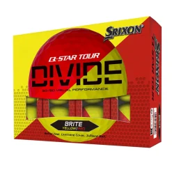 Srixon Spinn-/Kontrollbollar-Q-Star Tour Divide Gul Röd Yellow/Red