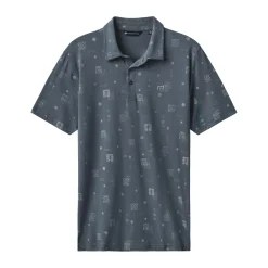 Travis Mathew Pikétröjor Herr-Quick Trip Mood Indigo-Vintage
