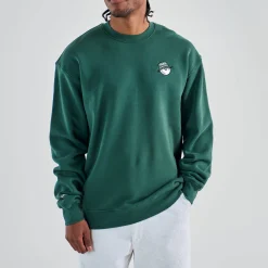 Malbon Golf Tröjor Herr-Range Cooper Sweatshirt Grön Forest