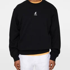 J.Lindeberg Tröjor Herr-Roberto Crewneck JL x Kangol Svart Black