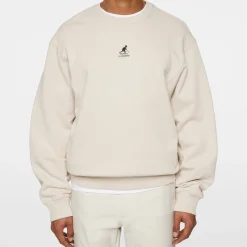 J.Lindeberg Tröjor Herr-Roberto Crewneck JL x Kangol Moonbeam