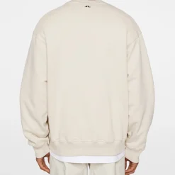 J.Lindeberg Tröjor Herr-Roberto Crewneck JL x Kangol Moonbeam