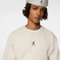 J.Lindeberg Tröjor Herr-Roberto Crewneck JL x Kangol Moonbeam