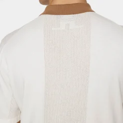 J.Lindeberg Pikétröjor Herr-Rue Knitted Polo Shirt Vit White