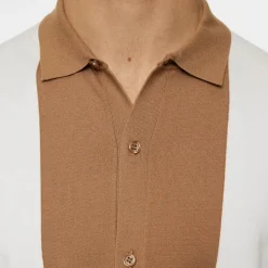 J.Lindeberg Pikétröjor Herr-Rue Knitted Polo Shirt Vit White