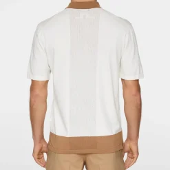 J.Lindeberg Pikétröjor Herr-Rue Knitted Polo Shirt Vit White