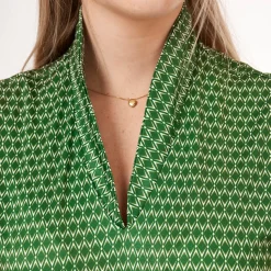 Func Factory Skorts & Kjolar-Sandy Green Zic-Zac (867)