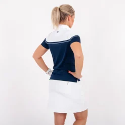 Cutter & Buck Pikétröjor Dam-Seabeck Blå Vit Navy/Vit (58000)